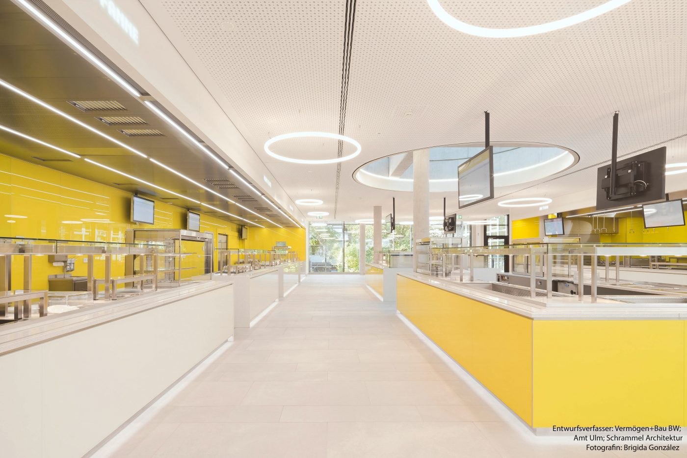 Ansicht Ausgabetheken Universität Ulm geplant von vtechnik Planung GmbH